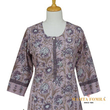 Load image into Gallery viewer, Purple Floral Home Gown