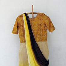 Load image into Gallery viewer, Golden Yellow Indo - Western Saree