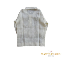 Load image into Gallery viewer, Off white and beige Linen Printed Shirt and Pand