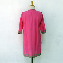 Load image into Gallery viewer, Plain Pink Cotton Kurta