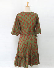 Load image into Gallery viewer, Green Mulmul Cotton Dress