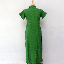 Load image into Gallery viewer, Green Pochampally Cotton Kurta