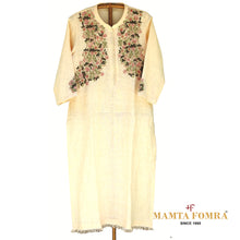 Load image into Gallery viewer, Pure linen embroidery kurta