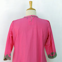 Load image into Gallery viewer, Plain Pink Cotton Kurta
