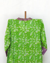 Load image into Gallery viewer, Green Linen Kurta