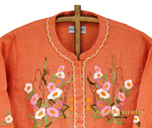 Load image into Gallery viewer, Pure linen embroidery kurta