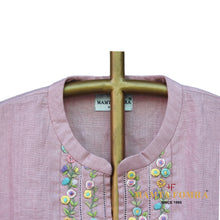 Load image into Gallery viewer, Pure linen embroidery kurta