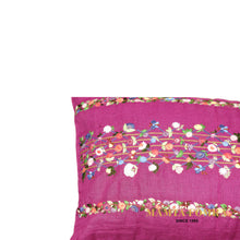 Load image into Gallery viewer, Hand embroidered pure linen cushion cover