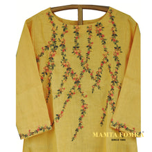 Load image into Gallery viewer, Pure linen embroidery kurta