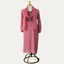 Load image into Gallery viewer, Onion pink muslin dress material set