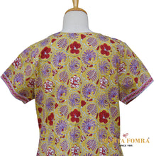 Load image into Gallery viewer, Yellow Floral Home Gown