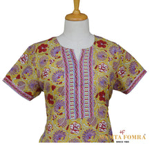 Load image into Gallery viewer, Yellow Floral Home Gown