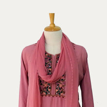 Load image into Gallery viewer, Onion pink muslin dress material set