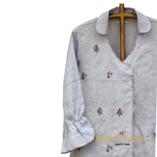 Load image into Gallery viewer, Pure Linen Hand Embroidery Kurta