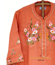 Load image into Gallery viewer, Pure linen embroidery kurta