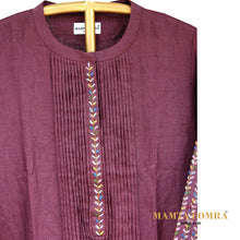 Load image into Gallery viewer, Pure linen embroidery kurta