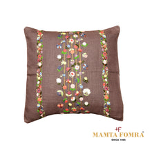 Load image into Gallery viewer, Hand embroidered pure linen cushion