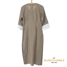 Load image into Gallery viewer, Green Linen Hand Embroidered Kurta