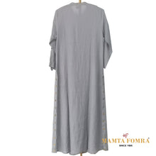 Load image into Gallery viewer, Linen Gray Hand Embroidered Kurta