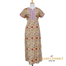 Load image into Gallery viewer, Yellow Floral Home Gown