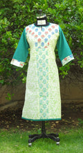 Load image into Gallery viewer, Green & Off White Cotton Kurta