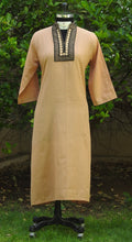 Load image into Gallery viewer, Linen Cotton Beige Kurta