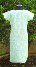 Load image into Gallery viewer, White Kurta with Sea Green Prints