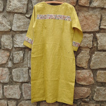 Load image into Gallery viewer, Rufous Red Hand Embroidery Panel Kurta (Price on Request)