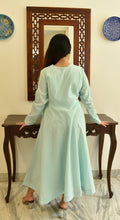 Load image into Gallery viewer, Pure Cotton Aqua Blue Only Kurta