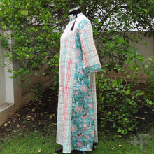 Load image into Gallery viewer, Multicolour Seersucker Peek-a-boo Dress