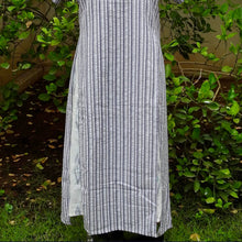 Load image into Gallery viewer, Purple Seersucker Double Slit Dress