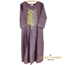 Load image into Gallery viewer, Pure linen embroidery kurta
