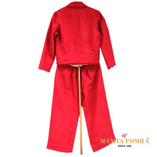 Load image into Gallery viewer, Maroon color pure linen jacket with pant
