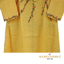 Load image into Gallery viewer, Pure linen embroidery kurta
