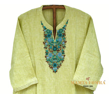 Load image into Gallery viewer, Pure linen embroidery kurta
