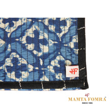 Load image into Gallery viewer, A traditional hand-printed Indigo Ajrakh block print design purse
