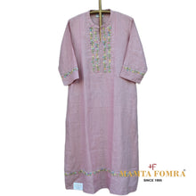 Load image into Gallery viewer, Pure linen embroidery kurta
