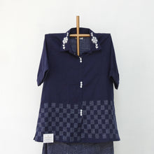 Load image into Gallery viewer, Navy Blue Cotton Pant Top.
