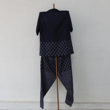 Load image into Gallery viewer, Navy Blue Cotton Pant Top.
