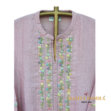 Load image into Gallery viewer, Pure linen embroidery kurta
