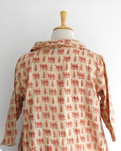 Load image into Gallery viewer, Hand blocked Bhagalpur Cotton Silk Kurta
