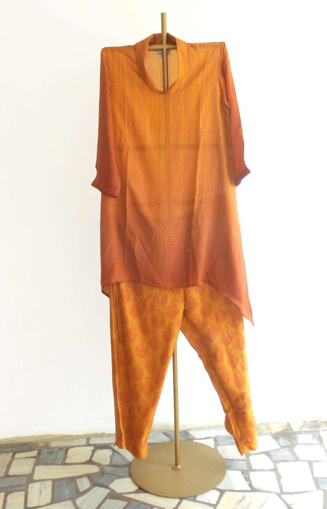 Fenugreek Cotton Silk Kurta Pant