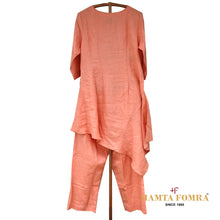 Load image into Gallery viewer, Pure linen embroidery kurta
