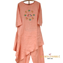 Load image into Gallery viewer, Pure linen embroidery kurta
