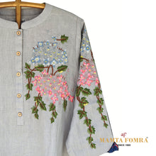 Load image into Gallery viewer, Pure linen embroidery kurta
