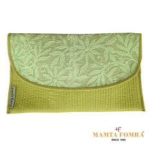 Load image into Gallery viewer, soft cotton fabric yellow-green shade purse
