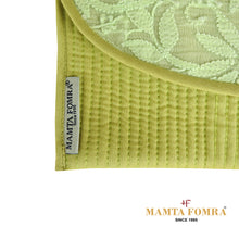 Load image into Gallery viewer, soft cotton fabric yellow-green shade purse
