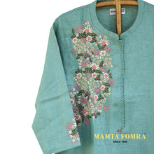 Load image into Gallery viewer, Pure linen embroidery kurta
