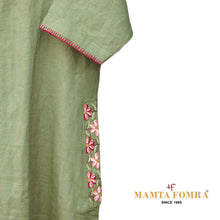 Load image into Gallery viewer, Pure linen embroidery kurta
