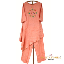 Load image into Gallery viewer, Pure linen embroidery kurta
